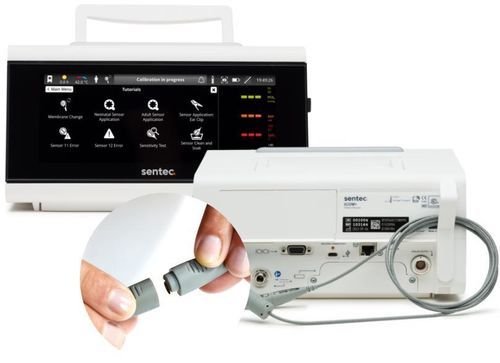 Portable multi-parameter monitor - tCOM+ - Sentec - with separate sensor / bedside / SpO2