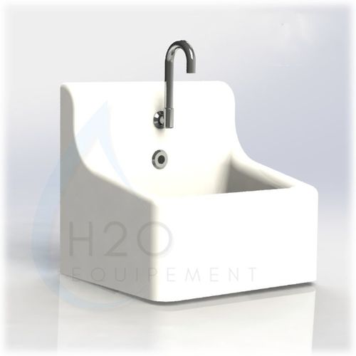 1-station handwashing system - MINI HAND ONE - H2O Equipement - compact / wall-mounted / medical