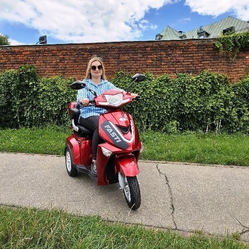 Electric mobility scooter - FASTI 3 - Electroride Sp. z o.o. - 3-wheel / with case