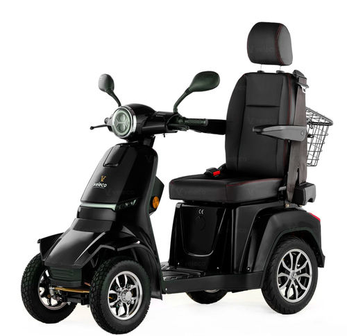 Electric mobility scooter - GRA-CAP-BLA - Veleco - 4-wheel / with basket