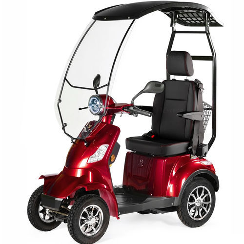 Electric mobility scooter - FASR-CAP-LI-RED - Veleco - 4-wheel / with basket / with cab