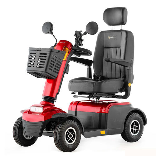 Electric mobility scooter - LOO-RED - Veleco - 4-wheel / with basket