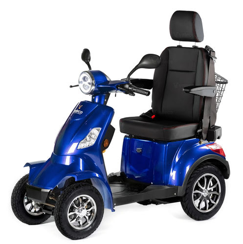 Electric mobility scooter - FAS-CAP-BLU - Veleco - 4-wheel / with basket