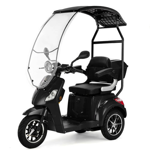 Electric mobility scooter - DRA-CAN-LI-BLACK - Veleco - 3-wheel / with cab
