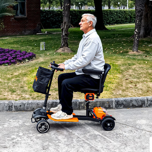 Electric mobility scooter - Passport Prime - SuperHandy - 4-wheel / folding