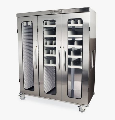 6-body mortuary cabinet - SF-SPECIMENCABINE-100 - STERIFAG - front-loading / on casters / with door