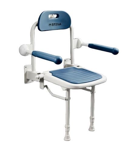 Shower chair with armrests - BA20 - Stela Mobility - fold-down / folding / for people with reduced mobility