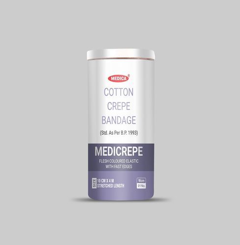 Cotton bandage - Medicrepe - Medicare Hygiene Ltd., - elastic / breathable
