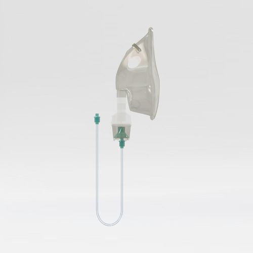 PVC nebulization mask - Respirex  - Medicare Hygiene Ltd., - disposable / transparent