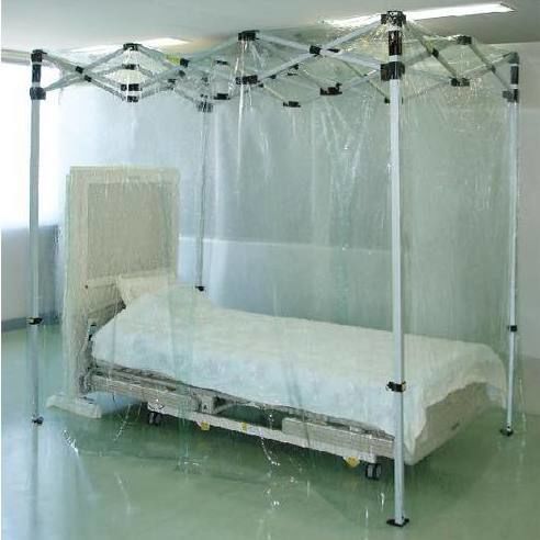 Healthcare facility isolation room - TIB-2618N-1 - AIRTECH JAPAN, Ltd. - medical / for airborne infection isolation / folding