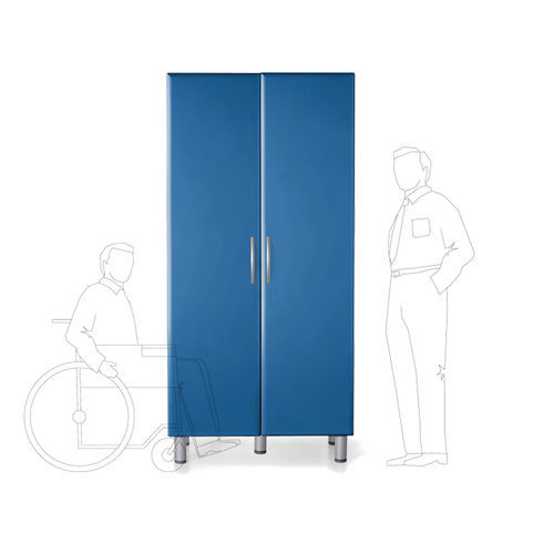 Storage cabinet - TECNOS SRL - with door / ABS / blue