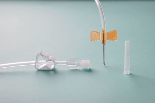 Arteriovenous infusion (fistula) needle - Browndove Healthcare Private Limited - butterfly / sterile / 17G
