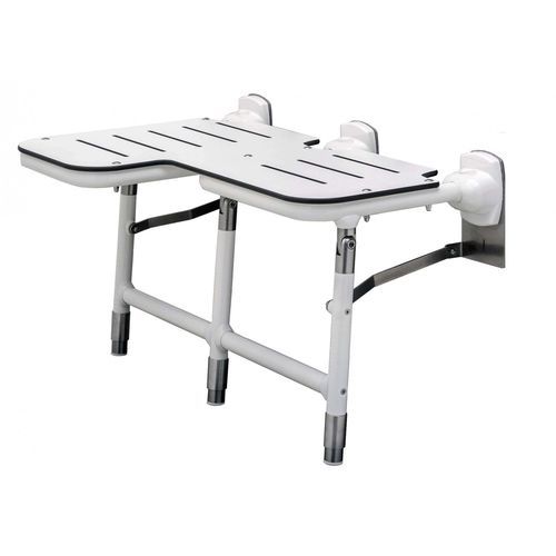 Fold-down shower seat - Changzhou Zhongtian Fire-proof Decorative Sheets Co., Ltd. - folding / for people with reduced mobility / wall-mounted