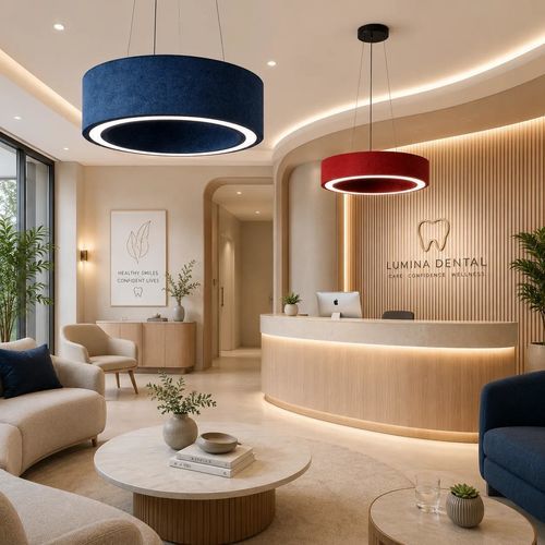Pendant lighting - EVO Acoustic - EVO-MED (marque EVO-LIGHT) - for dental facilities / LED