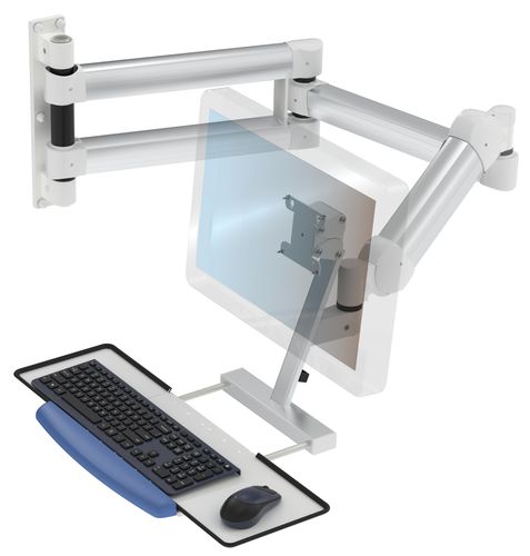 Articulated support arm - K-21216 - S.I.C Entwicklungs- und Vertriebs GmbH - swivel / extension / for monitors