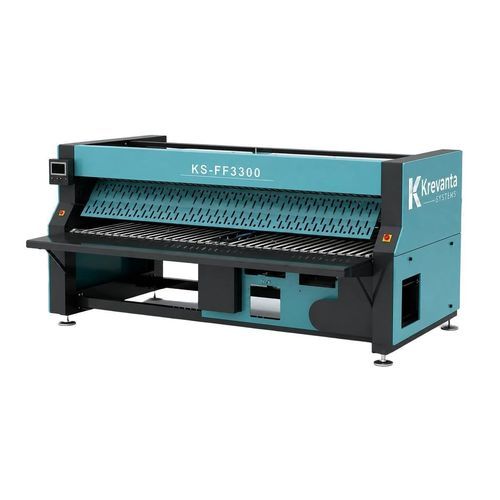 Floor-mounted sheet folder - KS-F series - KREVANTA SYSTEMS PRIVATE LIMITED - with stacking system