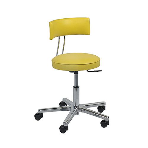 Doctor's office stool - DS-2000/RL - AGA Sanitätsartikel - height-adjustable / swivel / with backrest