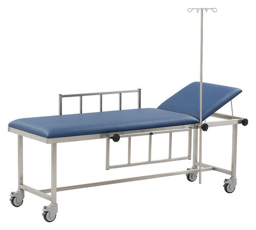 Medical imaging stretcher trolley - AWL-3065/VA - AGA Sanitätsartikel - MRI / manual / with adjustable backrest