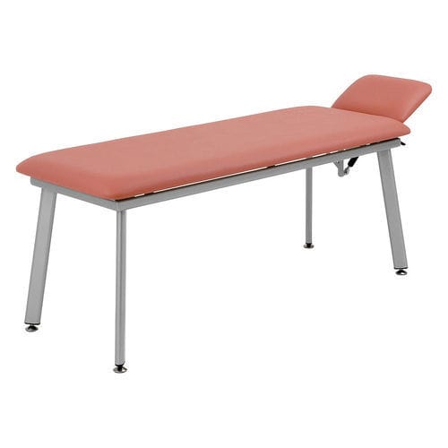 Examination table with adjustable backrest - RU-1062 - AGA Sanitätsartikel - fixed-height / 2-section / gray