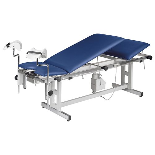 Adult examination table - HK-2065 series - AGA Sanitätsartikel - hydraulic / height-adjustable / with adjustable backrest