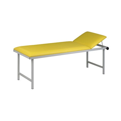 Adult examination table - U-1065 - AGA Sanitätsartikel - fixed-height / with adjustable backrest / on casters