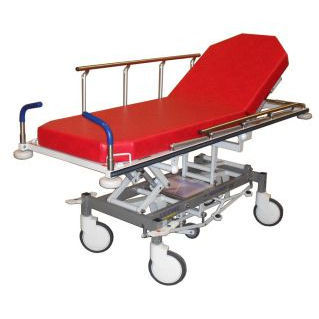 Transport stretcher trolley - AXIOME - Agencinox - emergency / hydraulic / height-adjustable