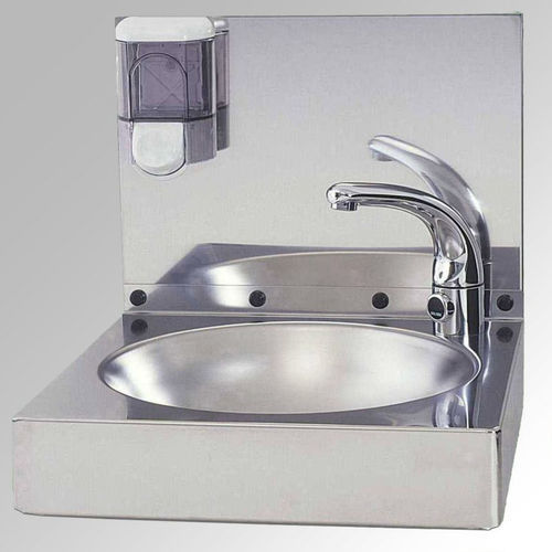 Hygiene area wash basin - XB - Agencinox - 1-station / wall-mount / electronically controlled