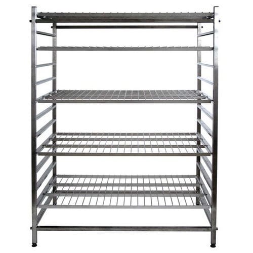 Stainless steel shelving unit Agencinox 5shelf / openstructure / wire