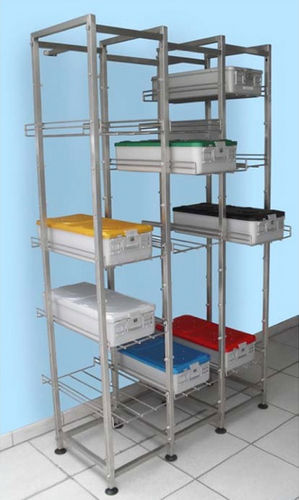 Storage rack - Agencinox - modular / stainless steel
