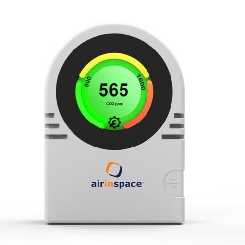 Ambient air detector - Wall-i CO₂ - airinspace - carbon dioxide / CO2 / for healthcare facilities