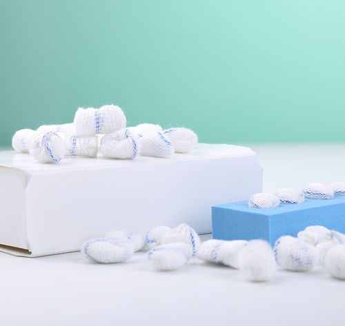 Polyester gauze balls - Allmed Medical Products   - cotton / viscose / absorbant