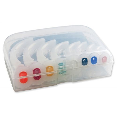 Guedel cannula - 43000  - American Diagnostic  - oropharyngeal intubation / curved / disposable