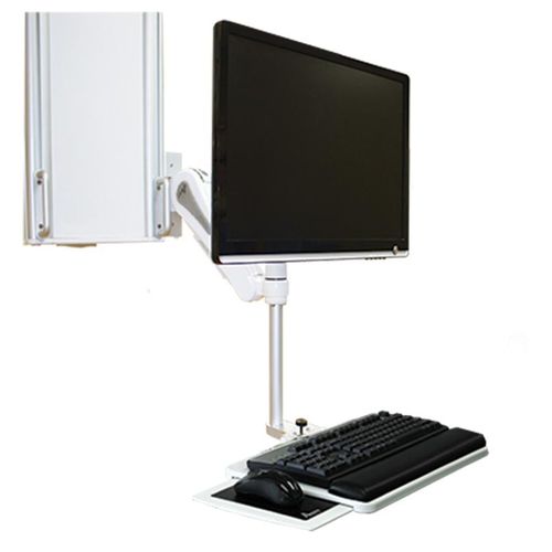 Tilting support arm - Raven Combo - Amico - swivel / for monitors / medical