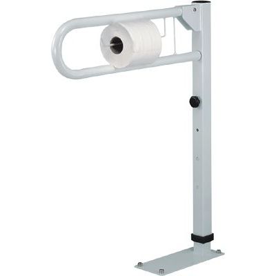 Toilet grab bar - APC-20104 - Apex Health Care - height-adjustable / floor-mounted