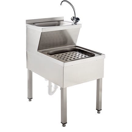 Medical hand wash basin - LMV - ARCANIA DEPARTMENT SOFINOR - laboratory / 1-station / stainless steel