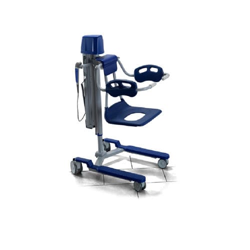 Shower chair Calypso Arjo with armrests / with cutout seat / on