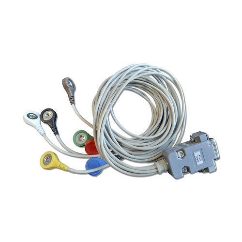 Cardiac Holter monitor ECG cable - KRH-700-7 v.001 - ASPEL  - 7-wire