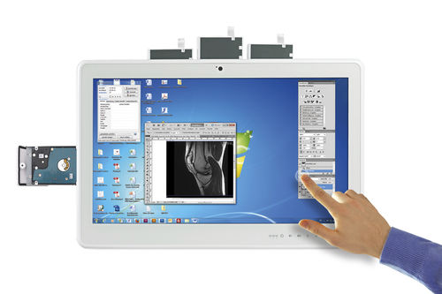 Intel® Core i7 medical panel PC - e-medic™ Silence TP 7 - Baaske Medical - all-in-one / SSD 128 GB / SSD 256 GB