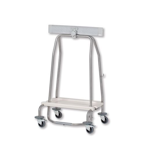 Hospital bag holder trolley - 312/2 CR - Alvi - 1-bag / stainless steal