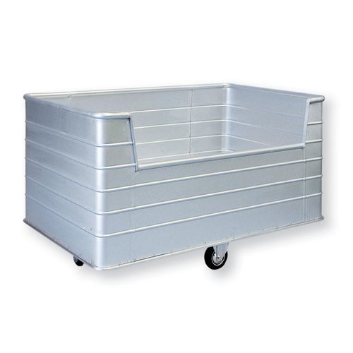 Dirty linen trolley - 1695 CR - Alvi - medical / transport / with large compartment
