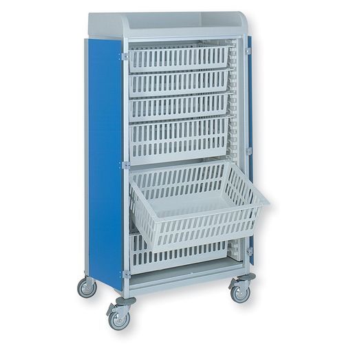 Medical trolley - 3955/3 CR  - Alvi - for general purposes / nursing / anodized aluminum