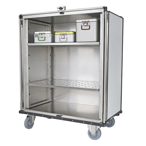 Medical trolley - 8625 CR - Alvi - for general purposes / transport / stainless steel