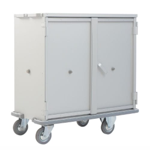 Clean linen trolley - 1610 CR  - Alvi - medical / transport / with shelf