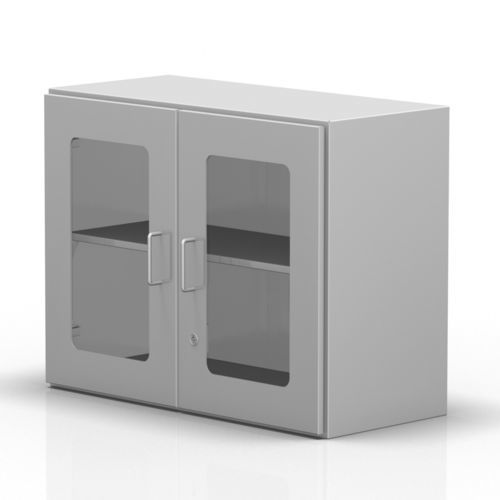 Hospital cabinet - 2-285 - ALVO Medical - with shelf / with door / stainless steel