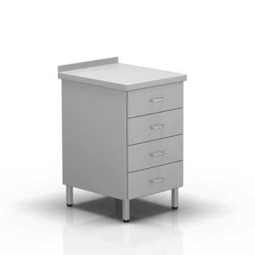 Hospital cabinet - 2-296 - ALVO Medical - with drawer / fixed / stainless steel