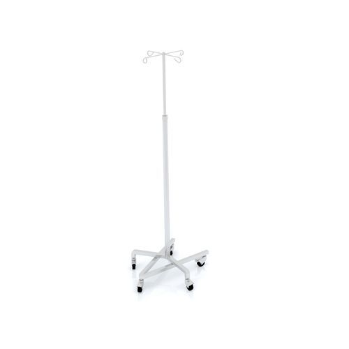 IV pole on casters - 2-020 - ALVO Medical - 4-hook / 2-hook / stainless steel