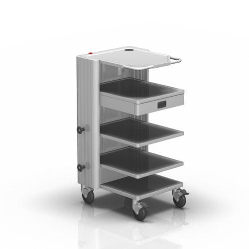 Medical trolley 2572 ALVO Medical for medical devices / transport / aluminum