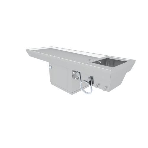 Mortuary washing autopsy table - N4-100-3 - ALVO Medical - for forensics / electric / height-adjustable
