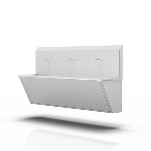 3-bay surgical sink - 2-091-3 - ALVO Medical - stainless steel