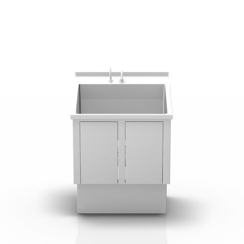 1-bay surgical sink - 2-092-1 - ALVO Medical - stainless steel / knee-operated / with soap dispenser